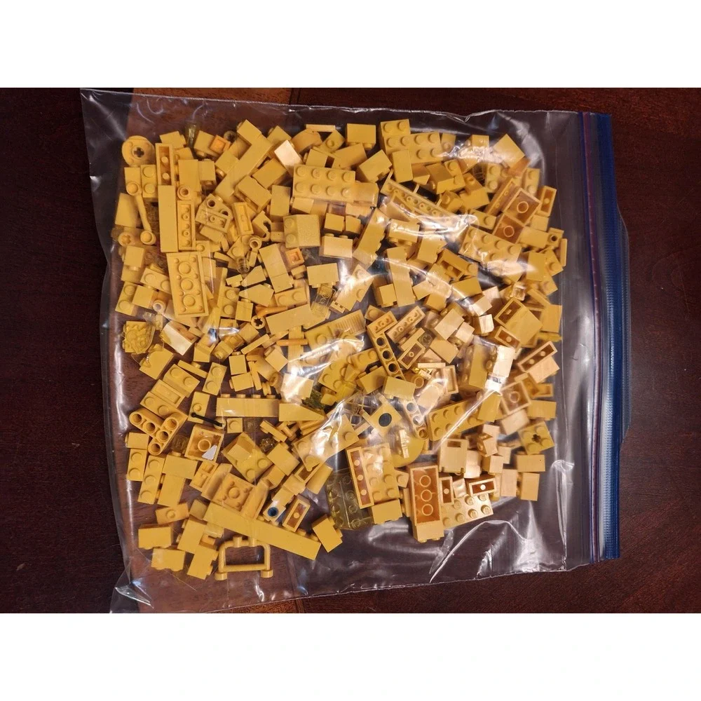 LEGO Yellow 1/2 pound Bulk Bricks & Parts Mixed Lot Building Pieces Assortment